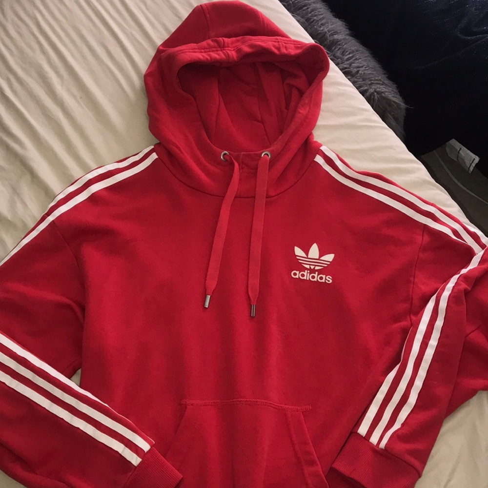 Red Adidas hoodie